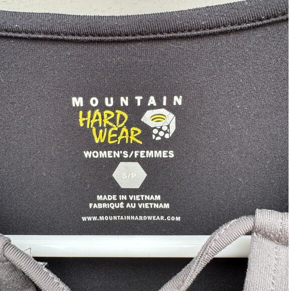 Mountain Hardwear size S Butter Button Up Long Sleeve Active Top - Black - Picture 3 of 9